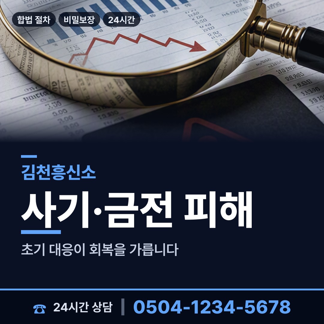김천 부항면 사기범찾기 상담 안내